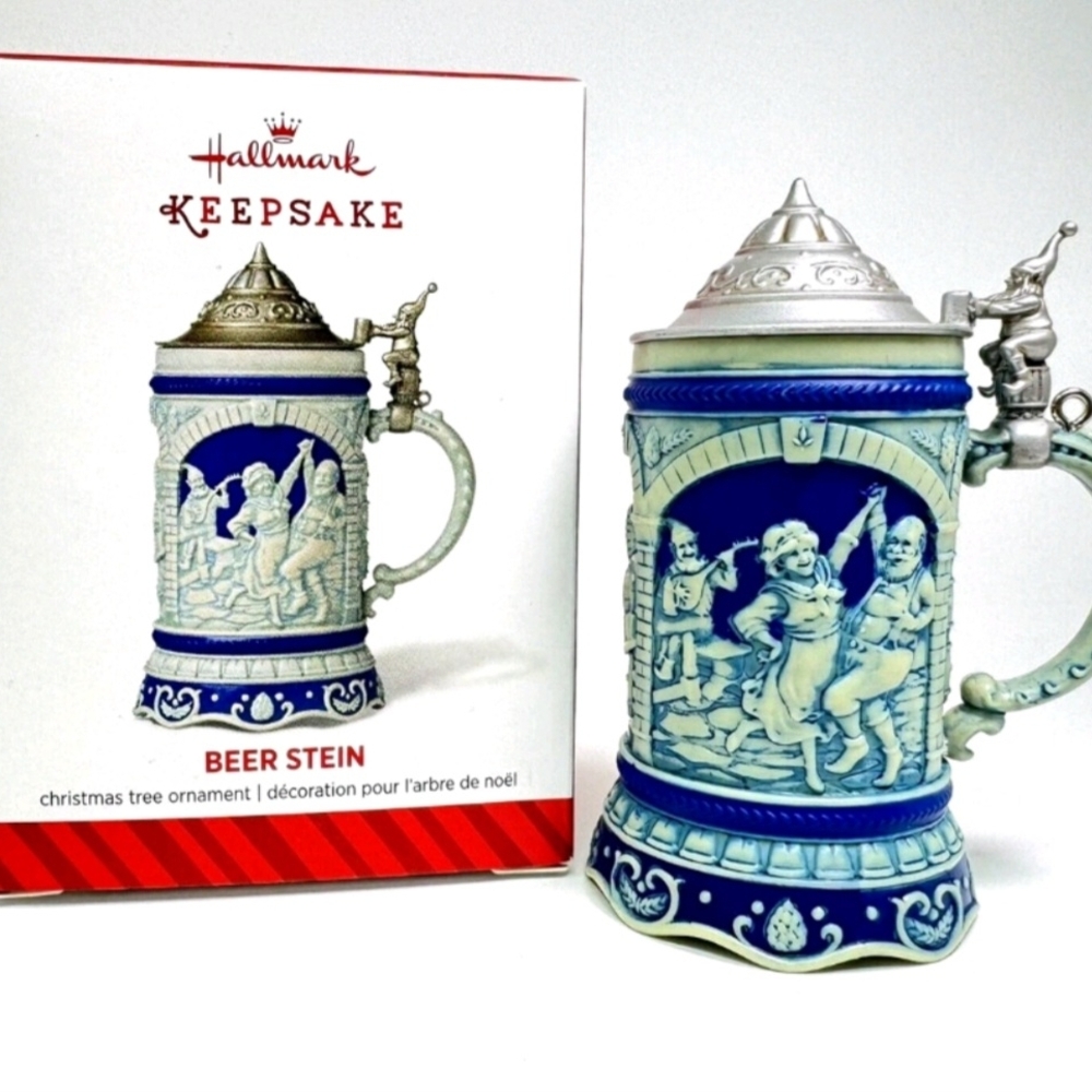 Hallmark Keepsake Blue and Silver Beer Stein